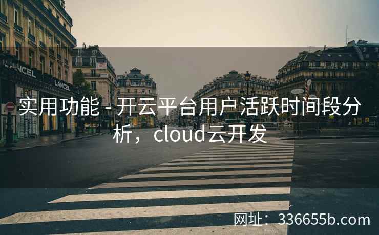 实用功能 - 开云平台用户活跃时间段分析,cloud云开发